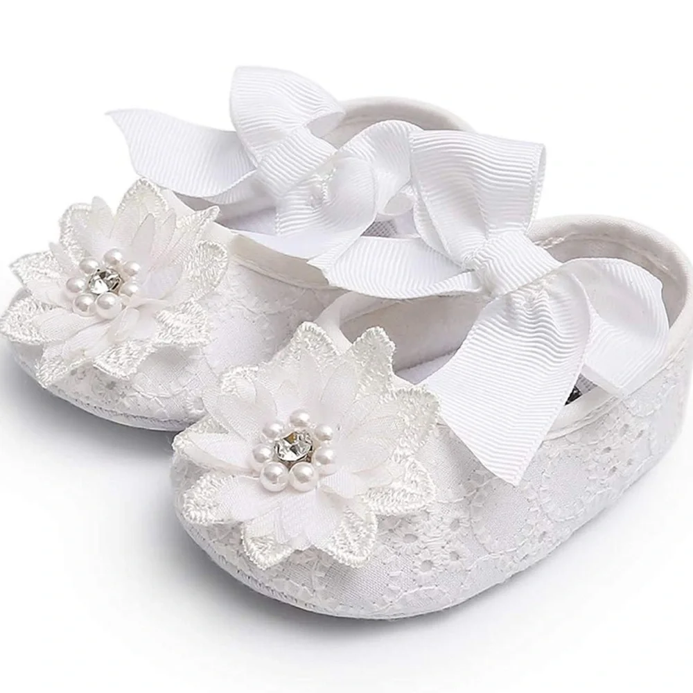 Ohwawadi Infant Baby Girl Shoes Baby Mary Jane Flats Princess Newborn